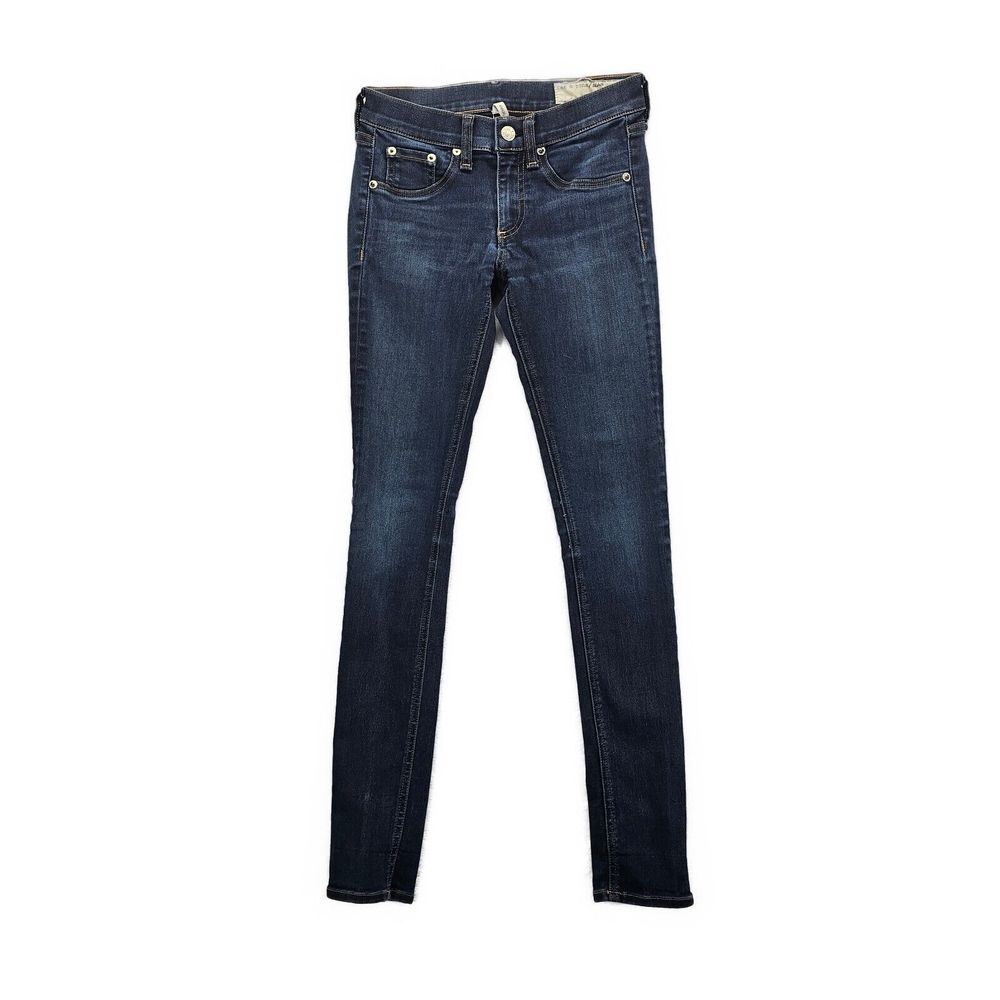 Rag & Bone Bedford Skinny Jeans Womens 25 High Rise Stretch 5 Pockets Blue - EUC